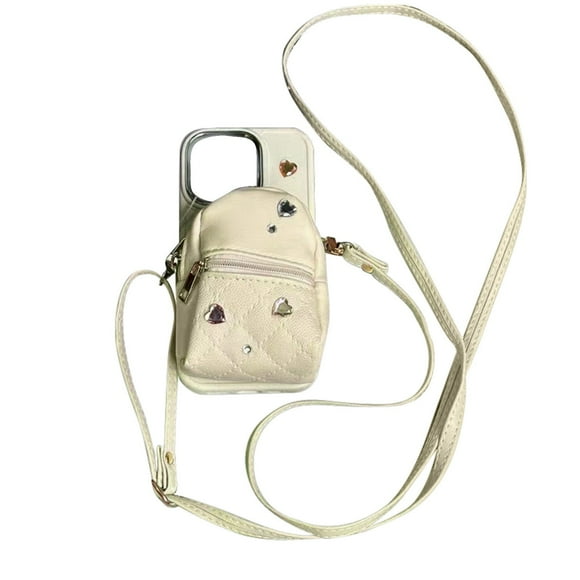 Mochila pequeña, funda para teléfono celular, billetera de gran capacidad, funda para teléfono celular
