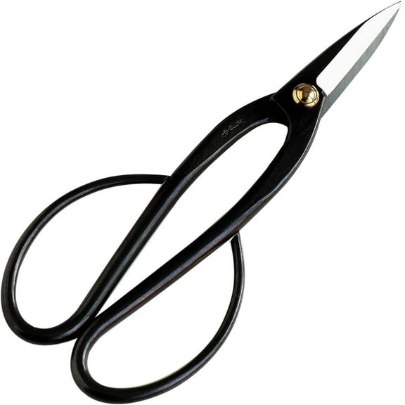 Wazakura Ashinaga Bonsai Scissors 8" Long Handle Black Made in Japan