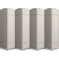 thumbnail image 1 of Biombo Divisor de Ambientes, Separador de Pared Divisoria Plegable Extra Ancho de 6 Pies de Alto, Biombos de Privacidad Plegables y con Doble Bisagra en Color Beige, 1 of 7