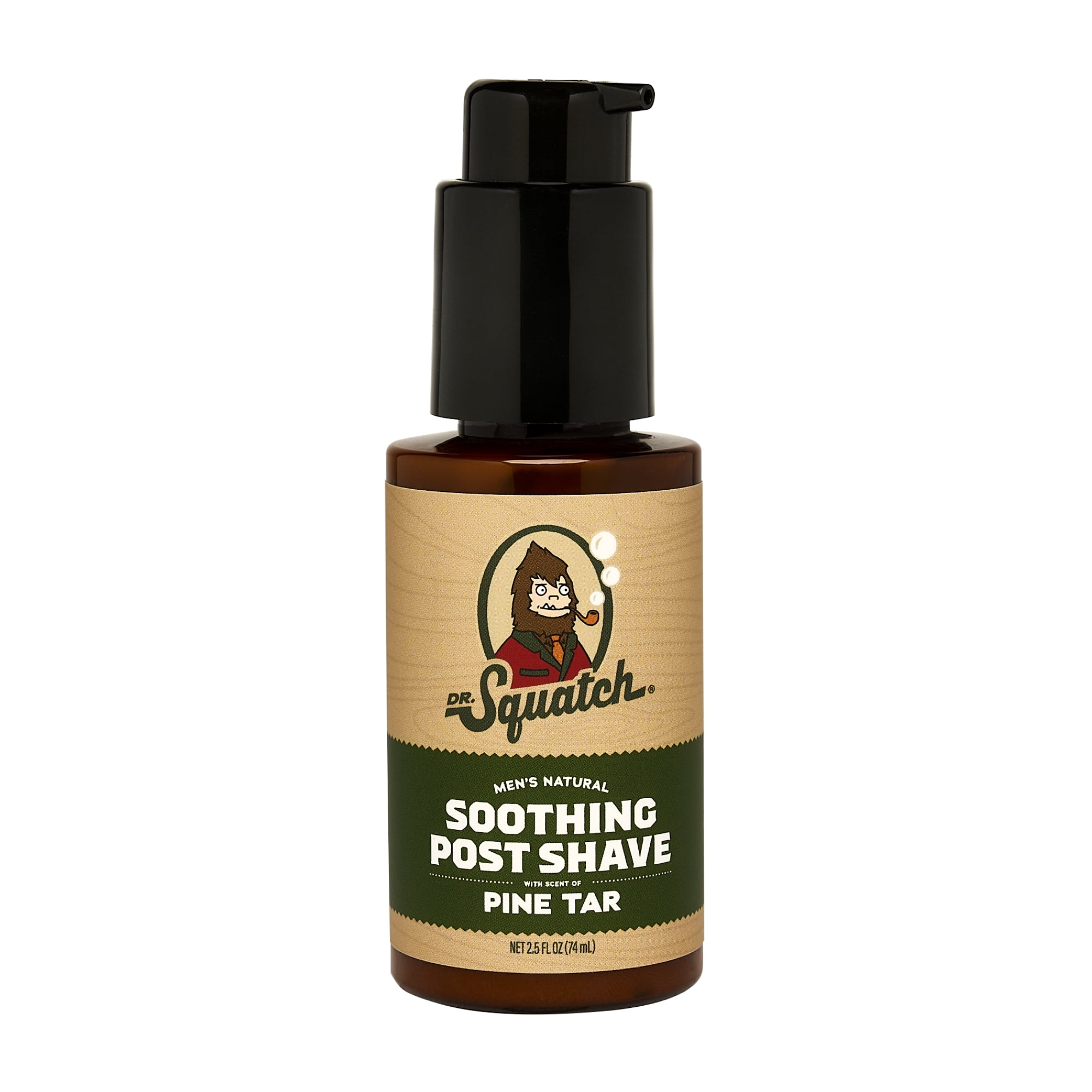 Dr. Squatch Mens After Shave, Natural Soothing Post Shave for Men, Pine Tar, 2.5 fl oz
