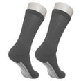 thumbnail image 3 of Noble Health Care Diabetic Non Skid Hospital Slipper Socks 6 Pack (Grey Skid 3, 10-13), 3 of 5