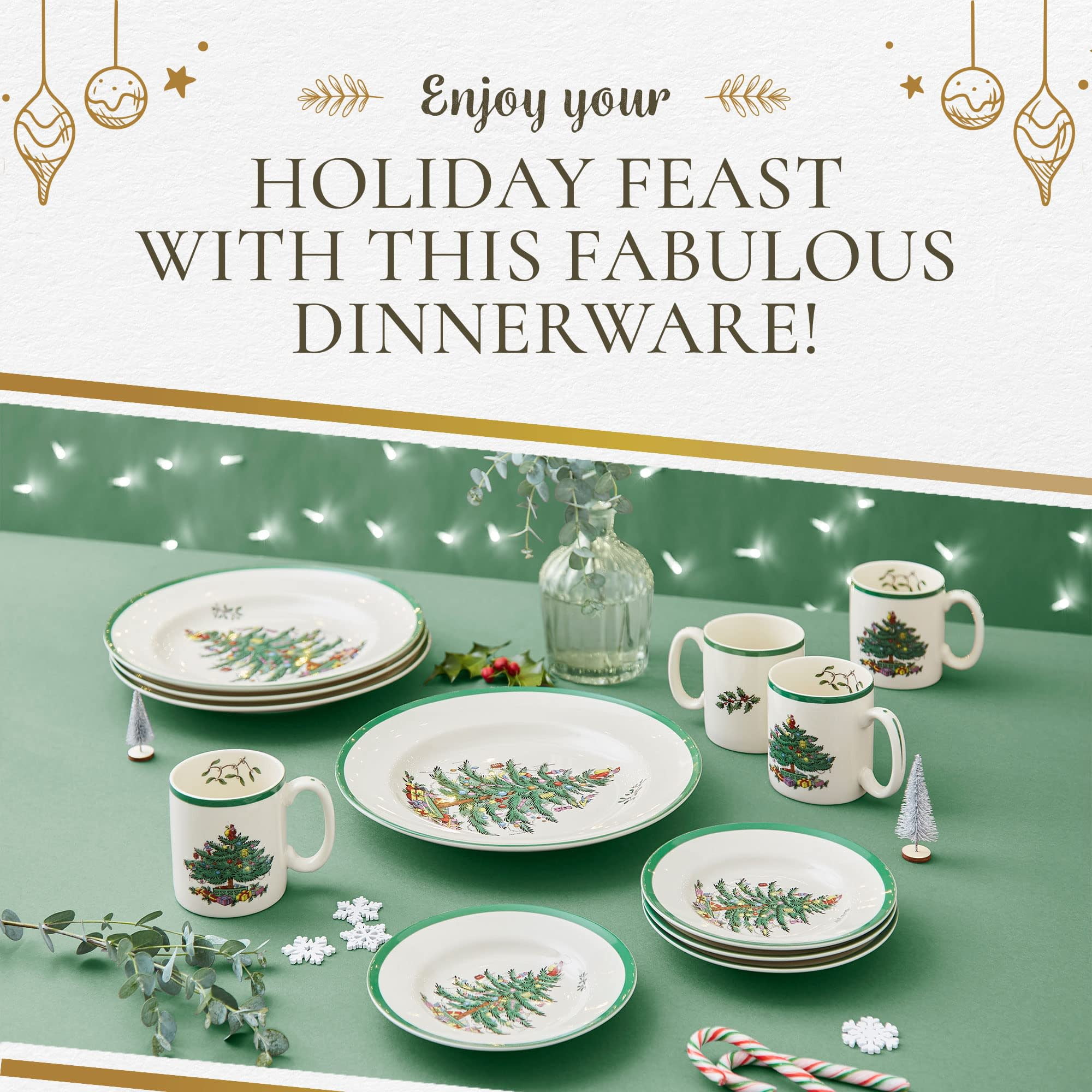 Free Shipping! Spode Christmas Tree 12-Piece Dinnerware Set Free Shipping! Spode Christmas Tree 12-Piece Dinnerware Set
