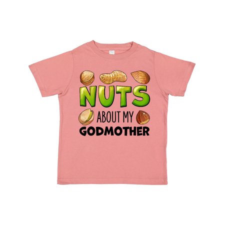 

Inktastic Nuts About My Godmother- Peanut Almond Pistachio Gift Toddler Boy or Toddler Girl T-Shirt