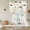 White, variant on Cartoon Farmhouse Balloon Curtains for Living Room/French Door, Cute Watercolor Cabin Animals Trees Yellow Tie Up Curtains 63 Inch Length Energy Saving Kitchen Curtains Shades for Windows 42"x63"