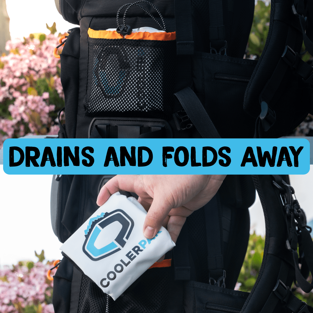 CoolerPak CP-7S1-N 7 lbs Ice Pack for Coolers - Snap Series - Refillable, Foldable & Drinkable