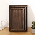 thumbnail image 2 of Japanese Wooden Tray Rectangular Tea Tray Fruit Bread Dessert Tray Coffee Table Tray Kitchen Hotel Bread Snack Plate M, 2 of 5