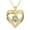 3-Mar., variant on Taioiat Double Love Heart Birthstone Necklace for Women 14K Gold Plated Rose Flower Pendant with 12 Birthstones Birthday Wedding Anniversary Jewelry Gifts for Her