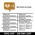 thumbnail image 2 of Dislike Broken Heart Minus One Bubble Wood Mini Charms Shapes DIY Craft Jewelry - No Hole - 20mm (15pcs), 2 of 7