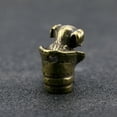 thumbnail image 6 of Brass Dog Pendant Cute Shoe Dog Pendant Piece Antique Keychain Accessory 1pc, 6 of 13