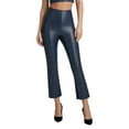 thumbnail image 1 of commando Faux Leather Cropped Flare Pants, Navy-SMALL-SLG33, 1 of 1