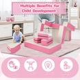 thumbnail image 7 of Yardi Yard 8-Piece 4-in-1 Kids Climb and Crawl Foam Playset-Pink, Toddler Chair for Kids, 7 of 7