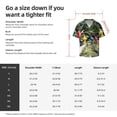 thumbnail image 5 of Lsque Pikmin print Men's Cuban Collar Short Sleeve Shirt Summer Beachwear Casual Button Down Fashionable Vacation Leisure Shirt-X-Large, 5 of 7