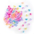 thumbnail image 2 of Cuentas de flores de cristal checo, 100 cuentas de flores de cristal de 0,47 pulgadas de profundidad para hacer joyas y manualidades, cuentas espaciadoras de flores de campana a granel en 6 colores de, 2 of 7