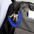 thumbnail image 4 of 10 Pcs Spring Coil Keychain Safety Keyring Key Chain Cord Stretchy Keychain Wrist Coil Key Chain Retractable Keychain, 4 of 9