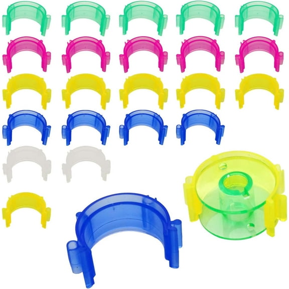 40PCS Bobbin Holder Clips for Thread Colorful Small Bobbins Clips for Organize Bobbins Sewing Supplies and Accessories.