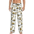 thumbnail image 2 of Goofa Funny Excavator Printed Soft Pajama Pants for Men, Wide Leg Comfy Casual Lounge Yoga Pants-Large, 2 of 9