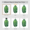 thumbnail image 4 of PixonSign Frameless Tropical Island Banana Palm Leaf Wall Art, Set of 4 Nature Wilderness Wall Decor Prints, Botanical Floral Leaves Wall Décor, Home Artwork for Office, Bedroom - 12"x16", 4 of 5