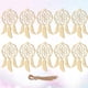 thumbnail image 3 of 20 piezas de red atrapasueños para decoración del hogar, colgante de madera, adornos creativos de pared, atrapasueños (beige, sexto patrón), 3 of 7