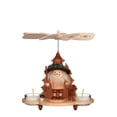 thumbnail image 2 of Alexander Taron 7.5" Brown and Black Christian Ulbricht Woodsman Pyramid Candle Holder Decoration, 2 of 2