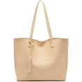 thumbnail image 1 of GFDYREE Women's Soft Faux Leather Tote Shoulder Bag Big Capacity Tassel Handbag, 1 of 6