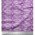 thumbnail image 1 of Soimoi Satin Silk Fabric Geometric Block Printed Craft Fabric by The Yard 42 Inch Wide, 1 of 1