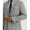 thumbnail image 3 of Nautica Mens Modern fit 2 Piece Suit 50 R / 44 Waist Light Grey Solid Stretch, 3 of 5