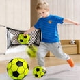 thumbnail image 5 of Soccer Ball Kids, 8inFoam Soccer Ball, Silent Ball, Kids Soccer, Indoor Kids Play Equipment, Neon Black, Toddler, 1 Pc, 5 of 6