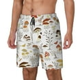thumbnail image 2 of Haiem Mushrooms And Butterflies Men'S Quick-Dry Swim Trunks: Comfortable Beach Shorts With Mesh Lining And Pockets - Ideal For Swimming And Sunbathing Large, 2 of 9