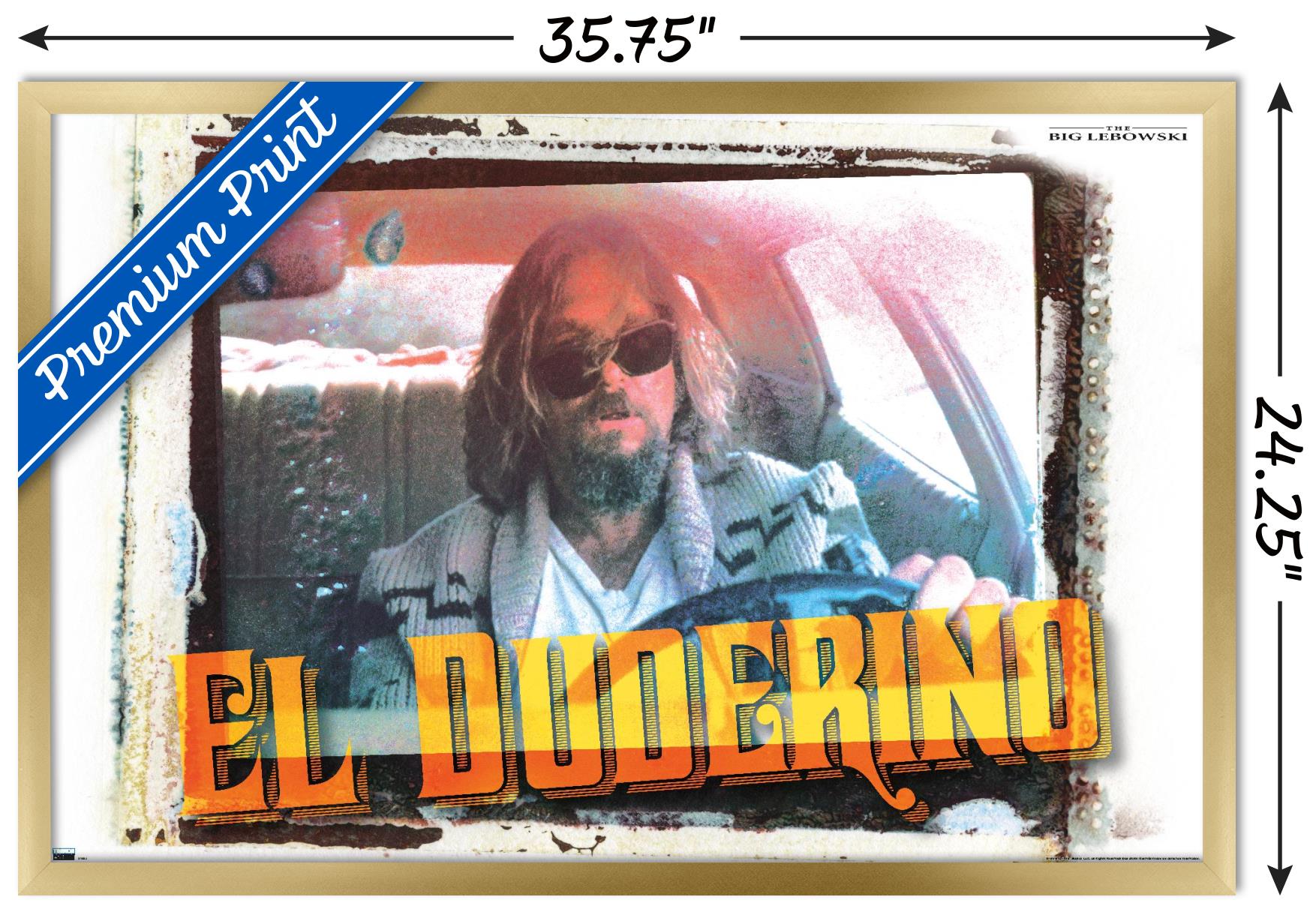 The Big Lebowski - El Duderino Wall Poster, 22.375" x 34", Framed
