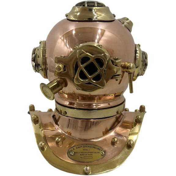 Nautical Marine Diving helmet Scuba US Navy V Mark Mini Divers Helmet Vintage Antique Maritime Deep Sea Divers helmet