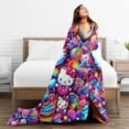 thumbnail image 4 of Hello Kitty Blanket, Super Soft Throw Blanket, Cozy Flannel Blankets For Boys Girls, Warm Blankets For Couch Sofa Bed, 40"X30", 4 of 9
