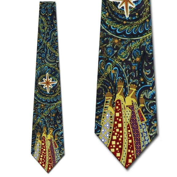 Christmas Wise Men Necktie Mens Tie by Eagles Wing