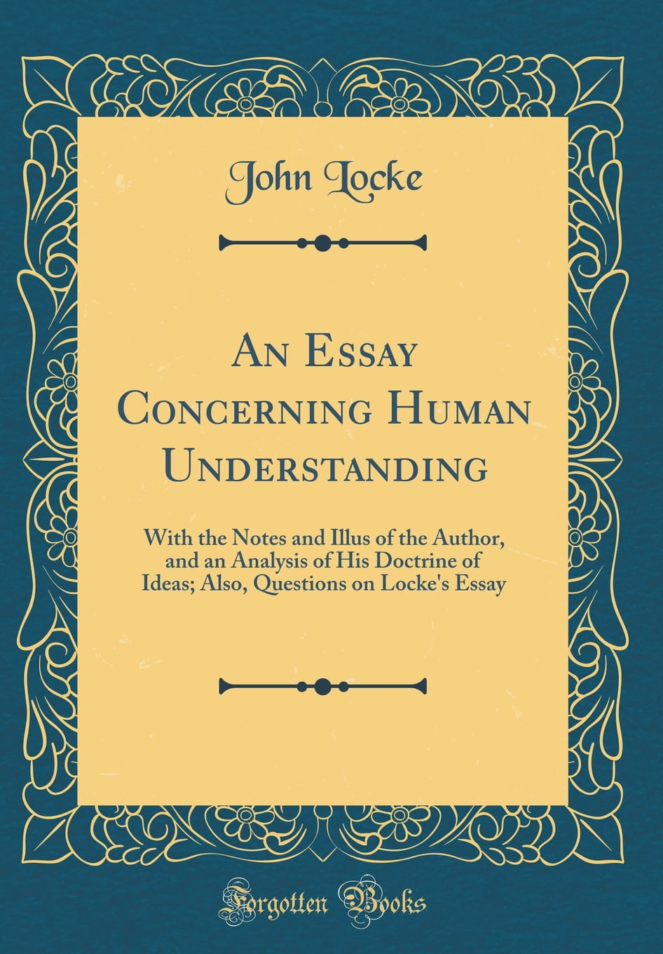 the essay concerning human understanding
