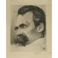 thumbnail image 2 of Hans Olde 20x24 Black Ornate Framed Double Matted Museum Art Print Titled: Head Study of Friedrich Nietzsche, 2 of 5