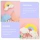 thumbnail image 5 of ColoMX Peluche Relleno Rainbow Almohada Cusión: Peluche Rainbow Nube Almohada Peluche Abrazo Almohada Relleno Relleno Arco Cojín Sofá Decoración Para Oficina Inicio Juguetes, 5 of 7