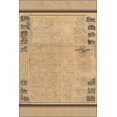 thumbnail image 1 of 24"x36" Gallery Poster, Map of Clinton co. & Gratiot co. Michigan 1864, 1 of 1