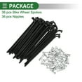 thumbnail image 5 of Unique Bargains Universal Bicycle Spokes Bike Wheel Spokes 14G Carbon Steel Black 1 Set Black,104mm, 5 of 7