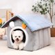 thumbnail image 2 of Foldable Dog House Indoor Warm Sofa Kennel Bed Mat for Small Medium Large Dogs Cats Warm Puppy Cave Cat Nest Winter Pet Products ShopWise Round, 2 of 9