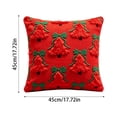 thumbnail image 3 of Christmas Throw Pillow Covers 18x18, Pack of 2 3D Christmas Tree Decorative Pillow Covers, Holiday Christmas Pillows for Couch Sofa Home Decor, 3 of 5