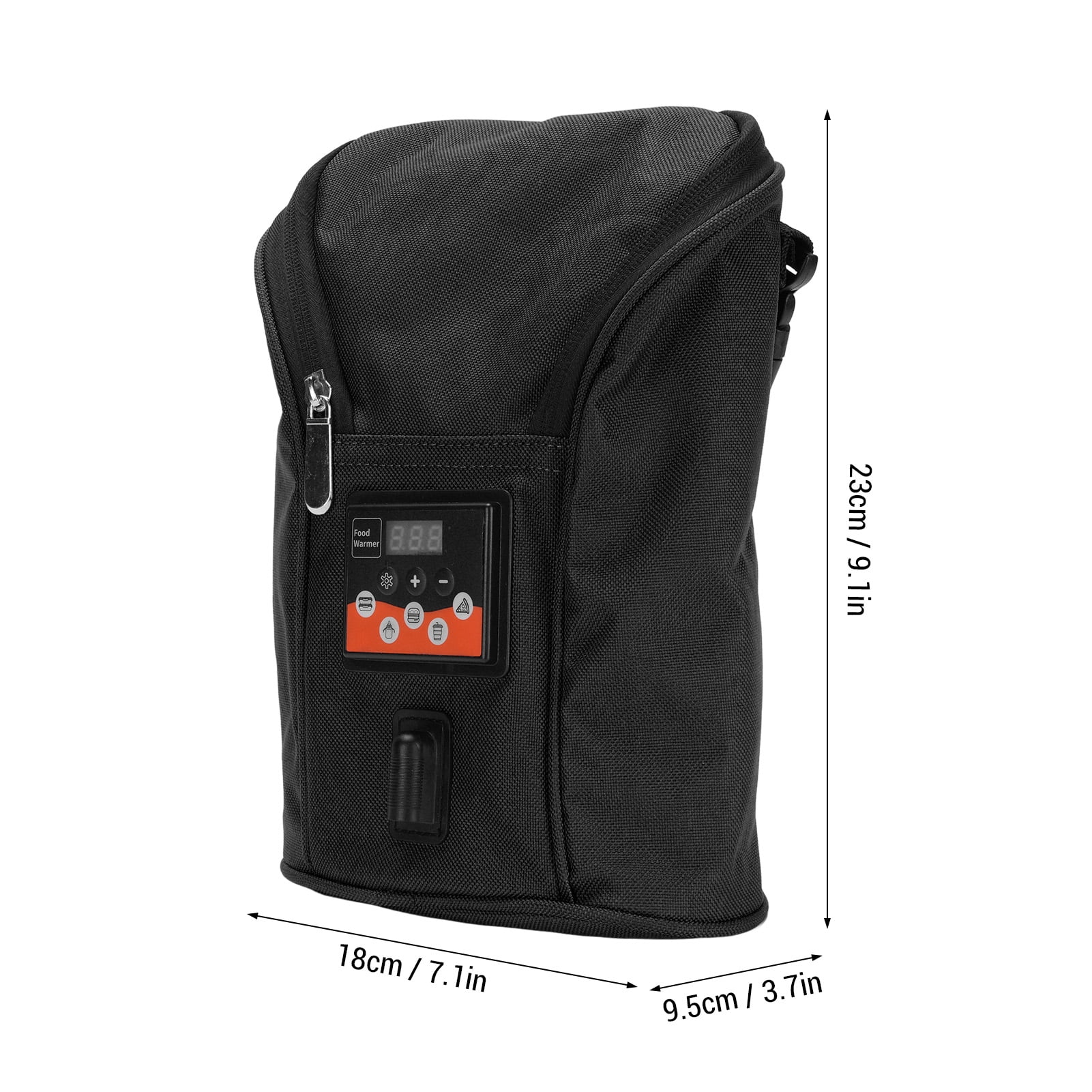 BIMZUC Premium Cordless Baby Bottle Warmer Bag Portable Insulated Breastmilk Heater with Adjustable Temperature Control for Car Outdoor Travel and Night Feeding Needs, Perfect for Newborns, Black