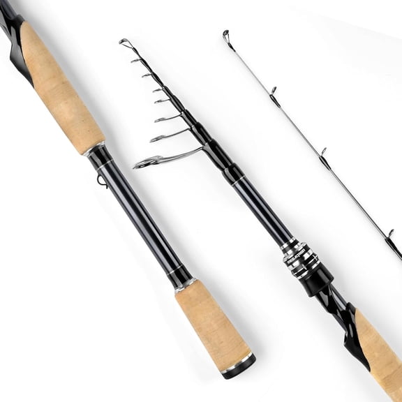 KastKing Titanium Telescopic Casting & Spinning Fishing Rods, IM7 Graphite Travel Rod with Titanium Solid Tip-Megatron