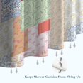 thumbnail image 6 of Pioneer Flower Floral Print Pattern Shower Curtain 72"x72" ,Bathroom Decorative Shower Curtains Set with 12 Hooks,Modern Waterproof Washable Shower Curtain, 6 of 6