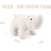 Niuniu Daddy Rhino Stuffed Animals 10.5 Inch Small Blue Plush Toys TY22
