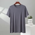 thumbnail image 2 of Modal T-Shirts for Men - Royally Comfortable - Super Soft Premium Fabric - Well-Crafted Classic Tee Big and Tall Size L-5XL Gray, 2 of 6