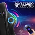 Gaming Chair with Bluetooth Speaker, Ergonomic Massage Racing Chair