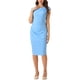 thumbnail image 2 of VESTIDO DE VERANO PARA MUJER CON MANGAS DE CAPUCHA Y CINTURA PLISADA ELEGANTE MIDI XL AZUL, 2 of 5