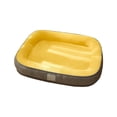 thumbnail image 2 of potrochi Dog Beds for Small Dogs -Cute Cat Beds for Indoor Cats Calming Pet Beds, Soft Calming Sleeping Puppy Bed, Yellow, 2 of 5