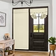 thumbnail image 6 of Lapalife Blackout Door Curtain, Thermal Insulated French Door Curtains for Privacy, Tie up Shades Tricia Door Blind, 1 Panel, 26"x 66", Beige, 6 of 8