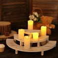 BalsaCircle 3 Whitewashed 3 Tier Wooden Cupcake Stands Semicircle Dessert Pedestals Party Events ...