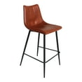 thumbnail image 2 of Moe's Home Collection Alibi 26" Faux Leather Counter Stools in Brown (Set of 2), 2 of 5